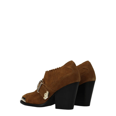 Versace Jeans Braune Lederstiefeletten