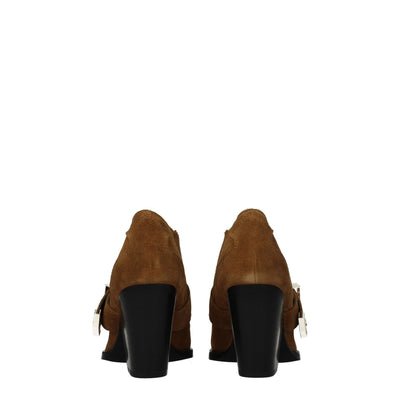 Versace Jeans Braune Lederstiefeletten