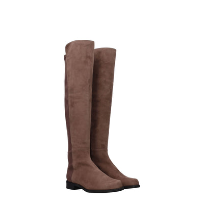 Stuart Weitzman Braunes Leder Over The Knee