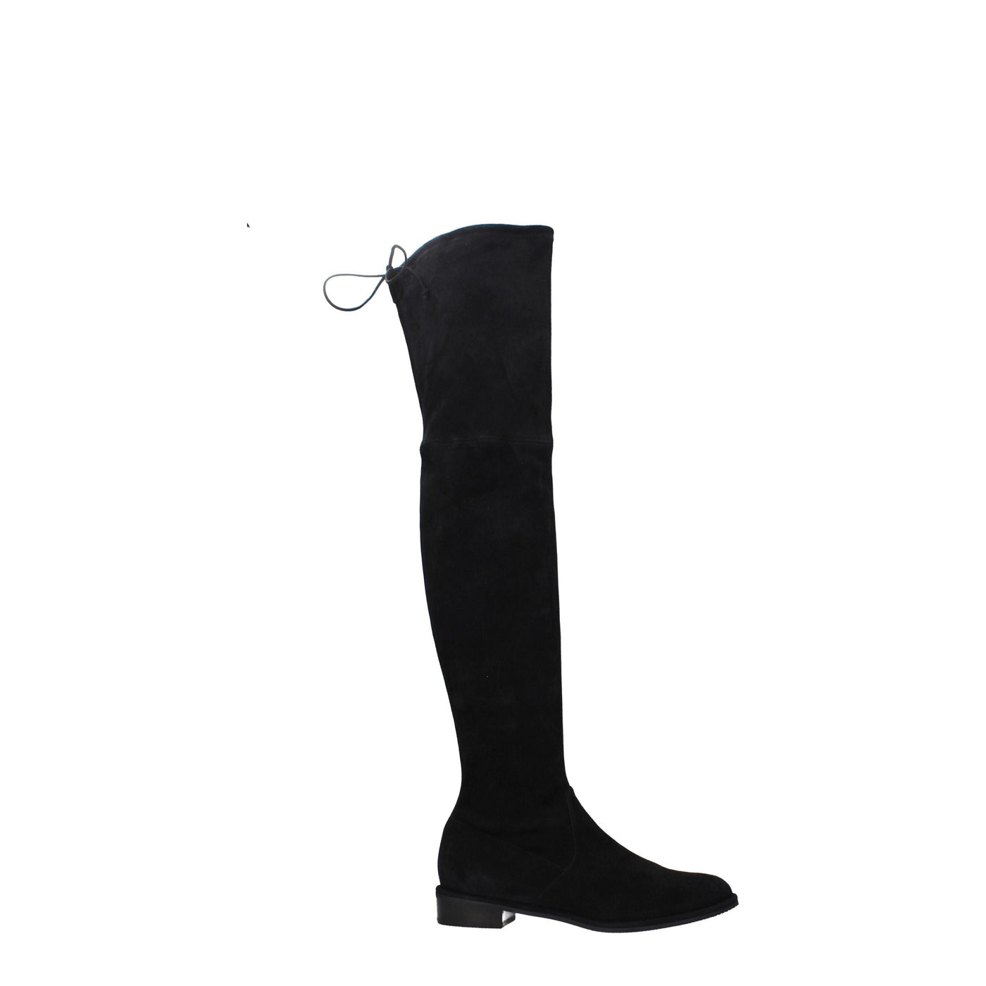 Stuart Weitzman Schwarzes Leder Over The Knee