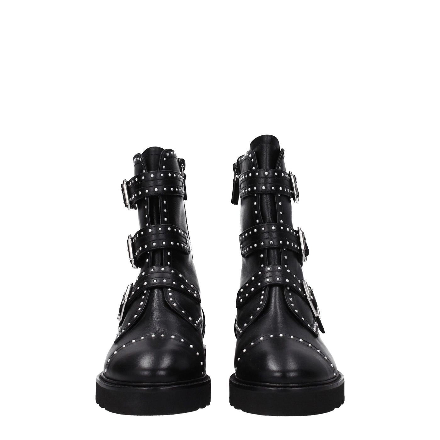 Stuart Weitzman Schwarze Lederstiefeletten