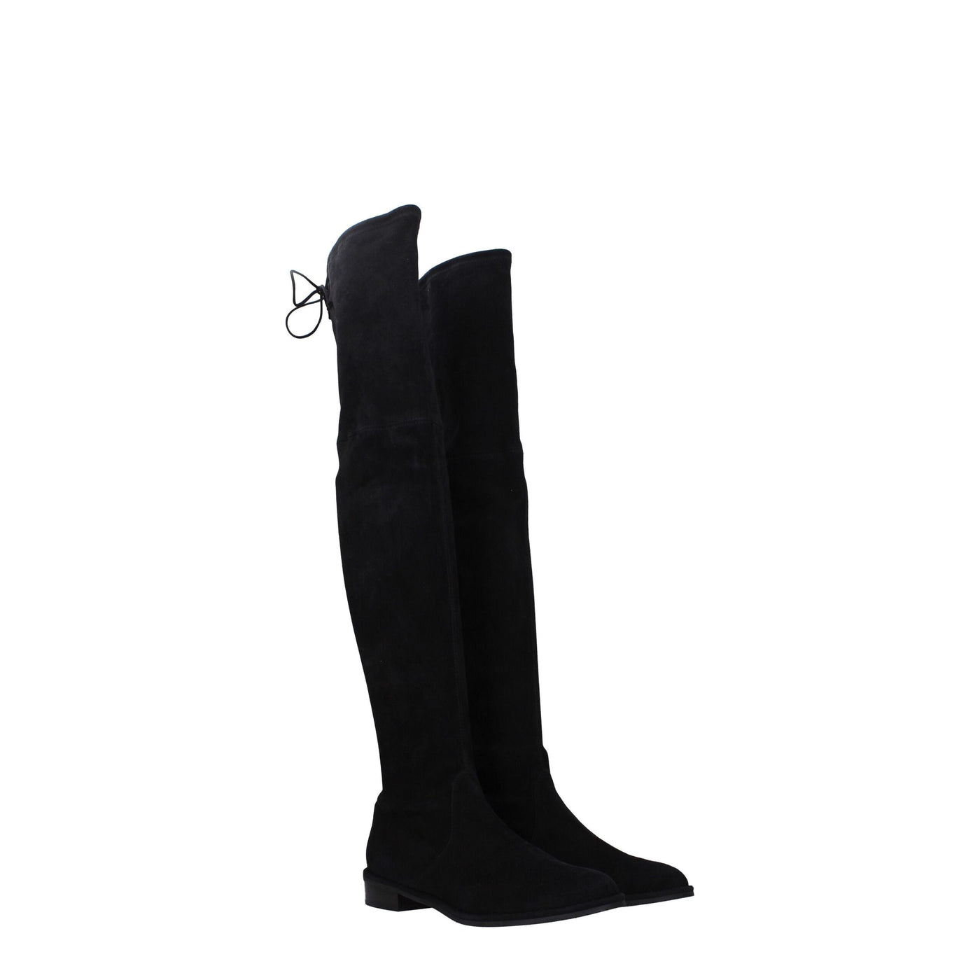 Stuart Weitzman Schwarzes Leder Over The Knee