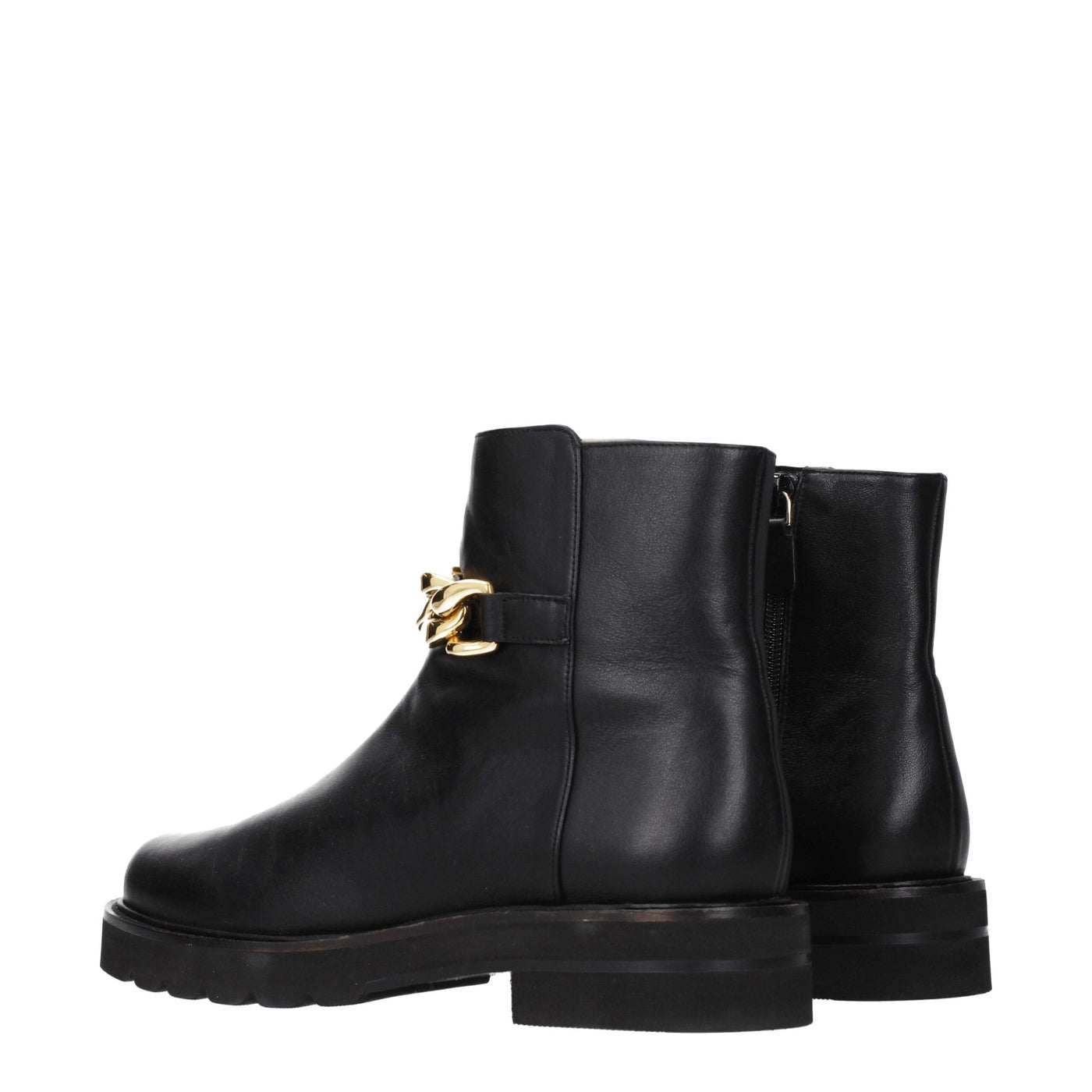 Stuart Weitzman Schwarze Lederstiefeletten