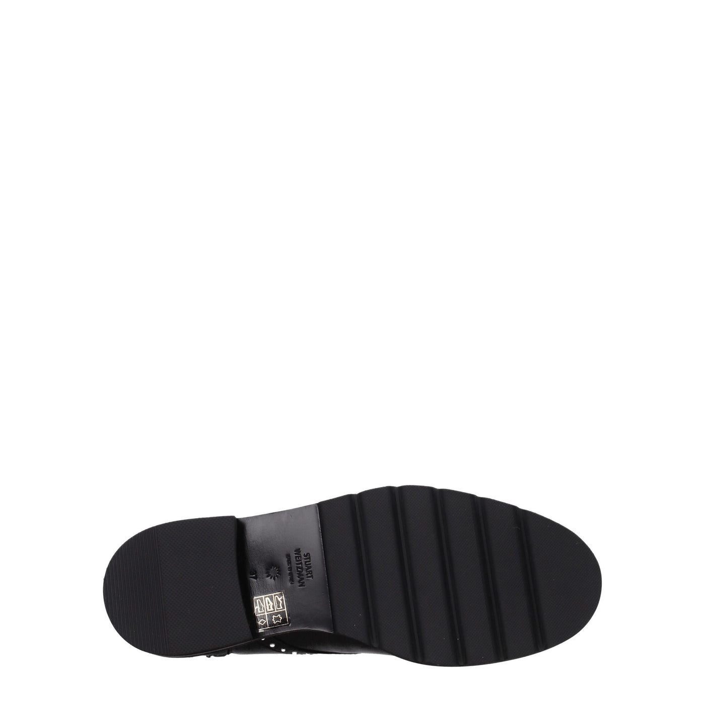 Stuart Weitzman Schwarze Lederstiefeletten