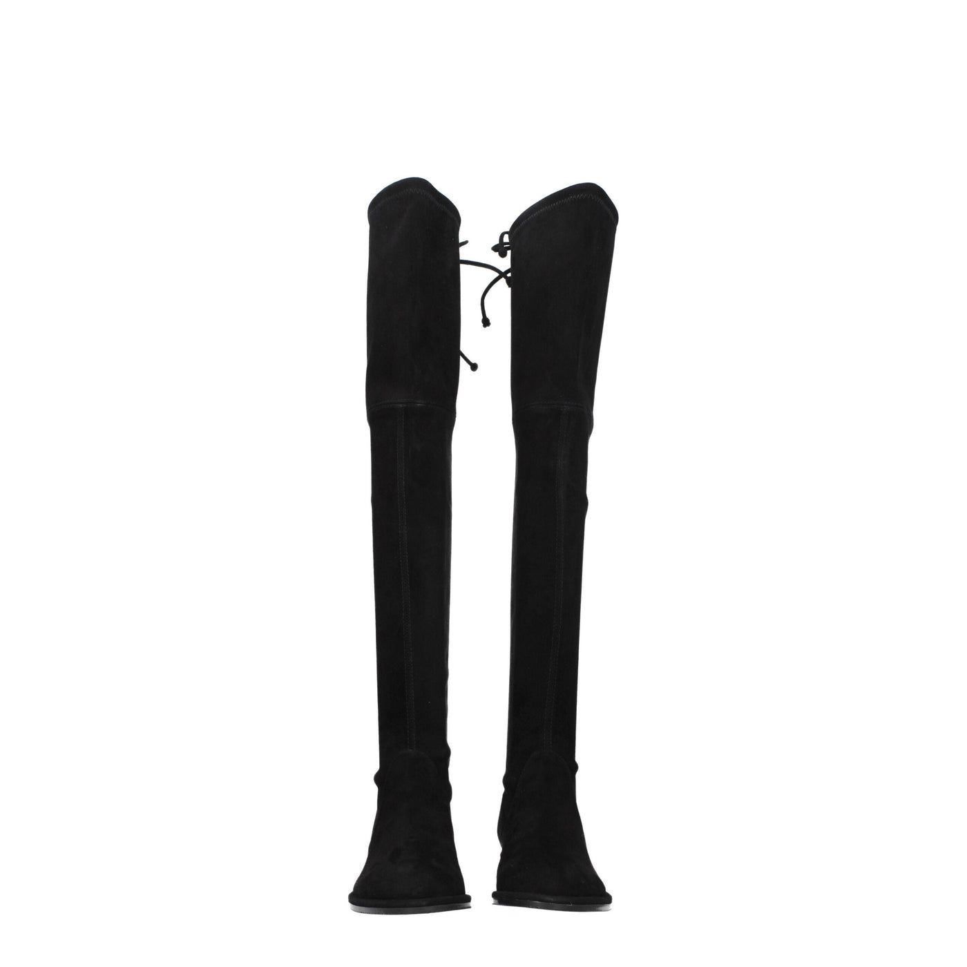 Stuart Weitzman Schwarzes Leder Over The Knee