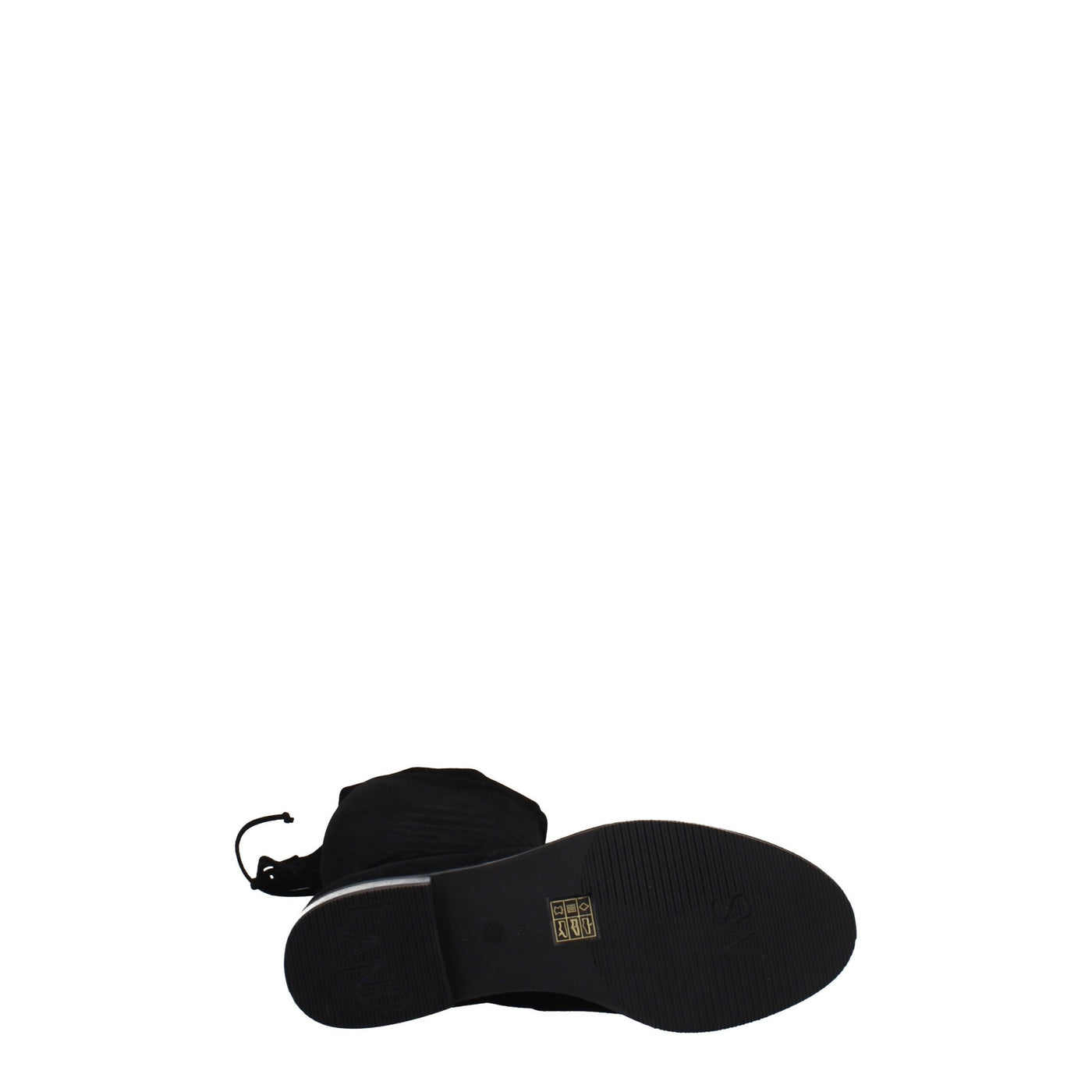 Stuart Weitzman Schwarzes Leder Over The Knee