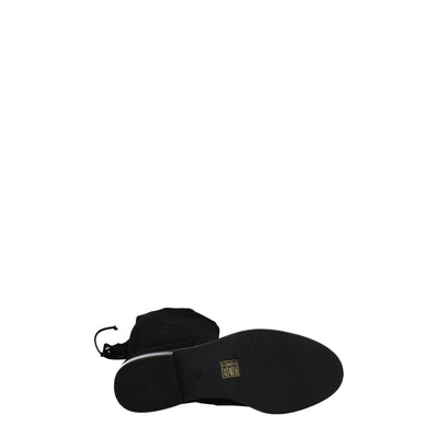 Stuart Weitzman Schwarzes Leder Over The Knee