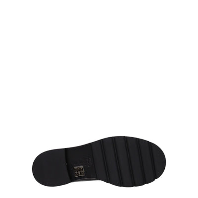 Stuart Weitzman Schwarze Lederstiefeletten