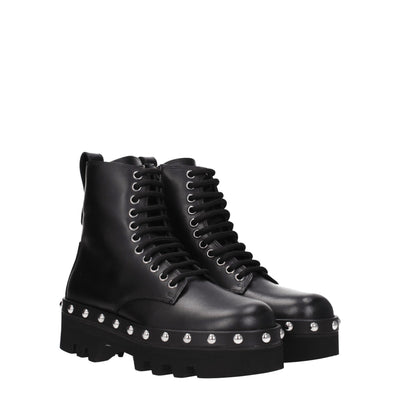 Furla Schwarze Lederstiefeletten
