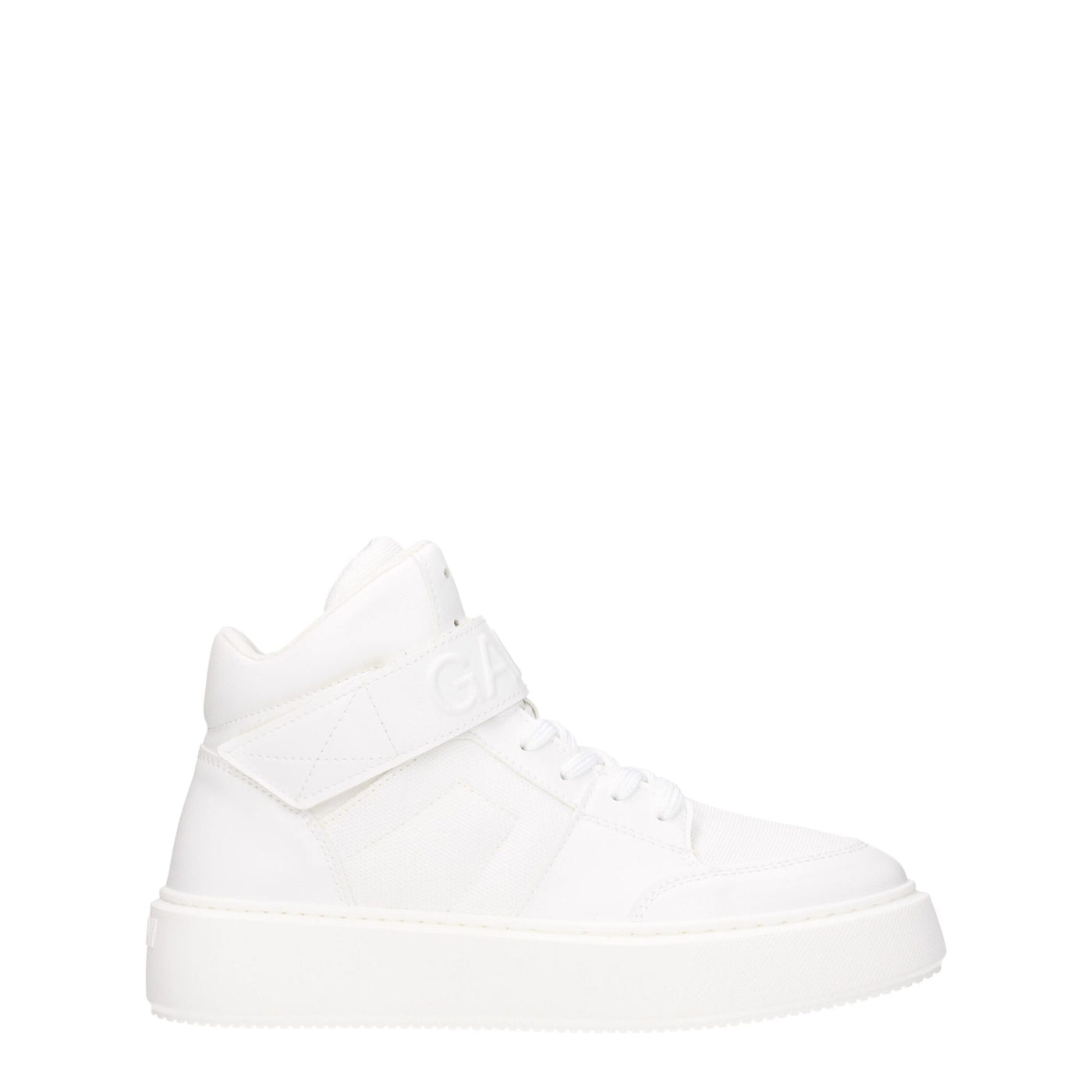 Ganni Weiße Leder-High-Tops
