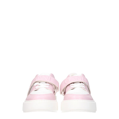Ganni Rosa Leder Low Tops