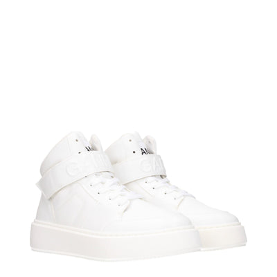 Ganni Weiße Leder-High-Tops