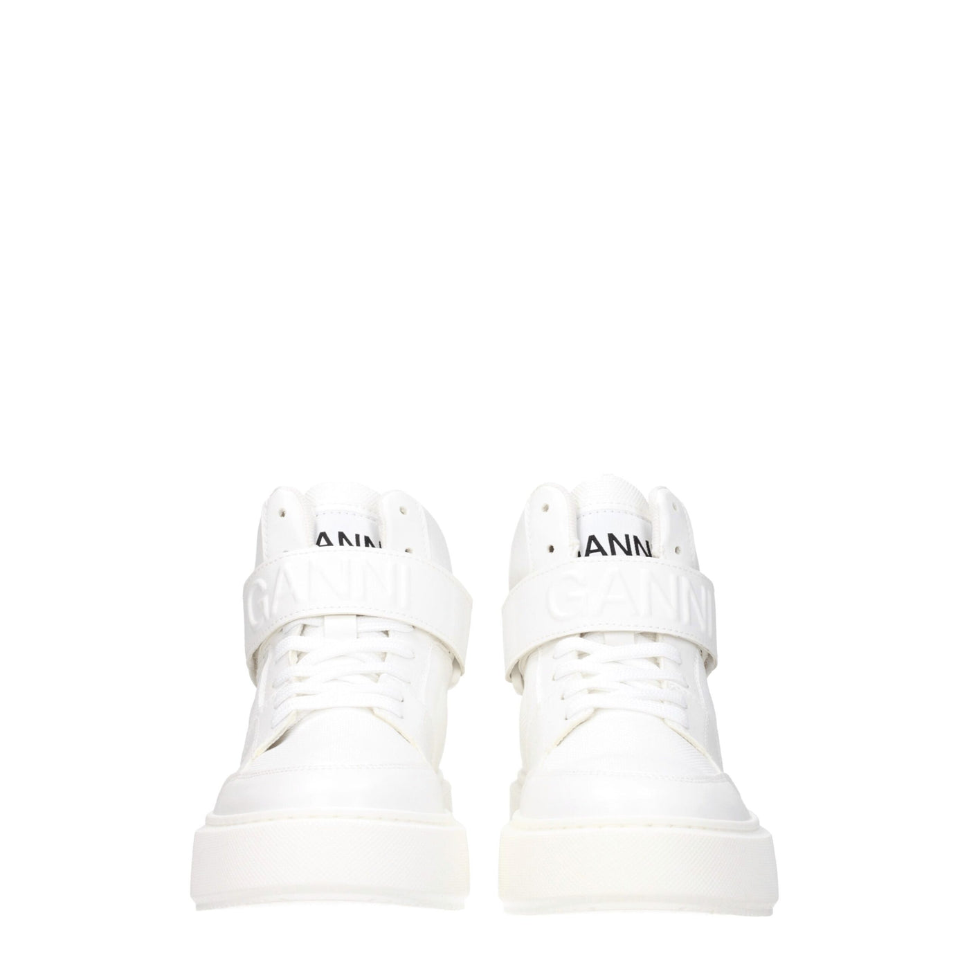 Ganni Weiße Leder-High-Tops