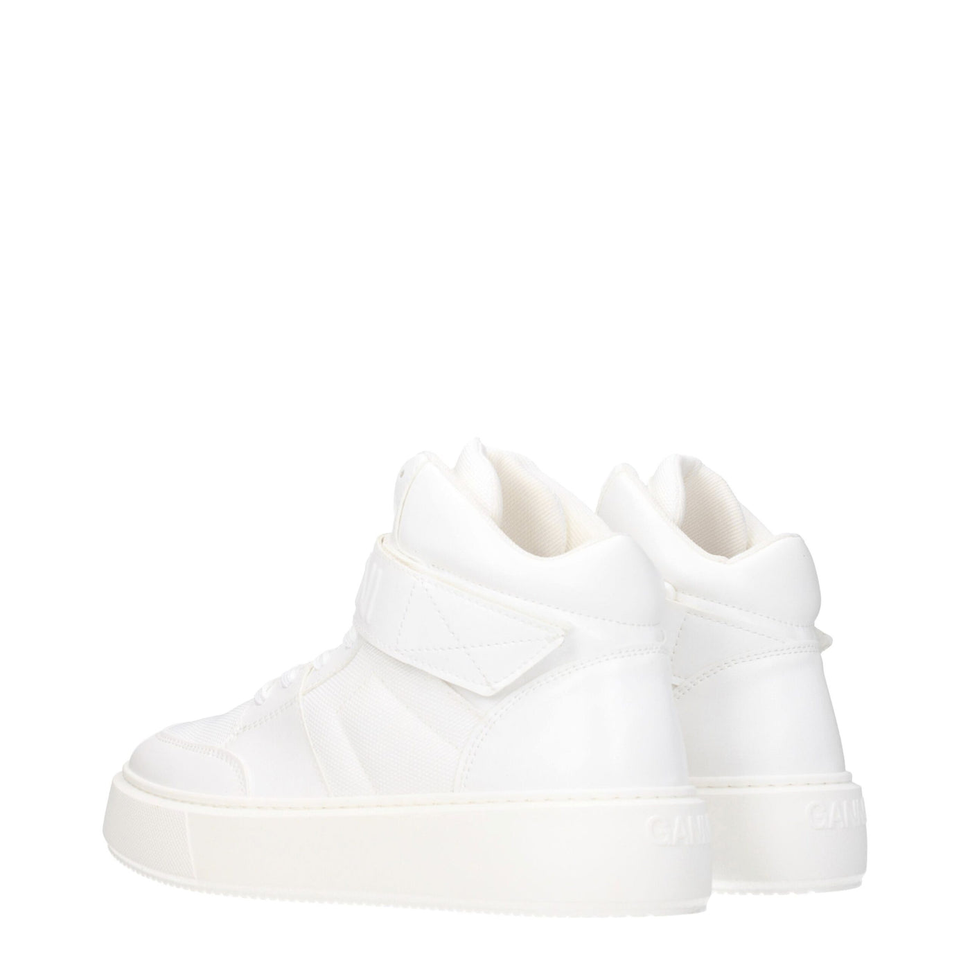 Ganni Weiße Leder-High-Tops