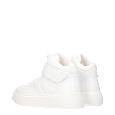 Ganni Weiße Leder-High-Tops