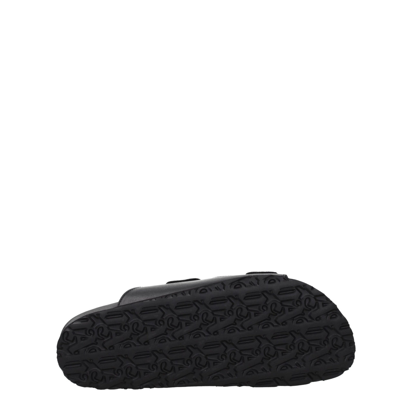 Palm Angels Schwarze Lederpantoffeln Sandalen