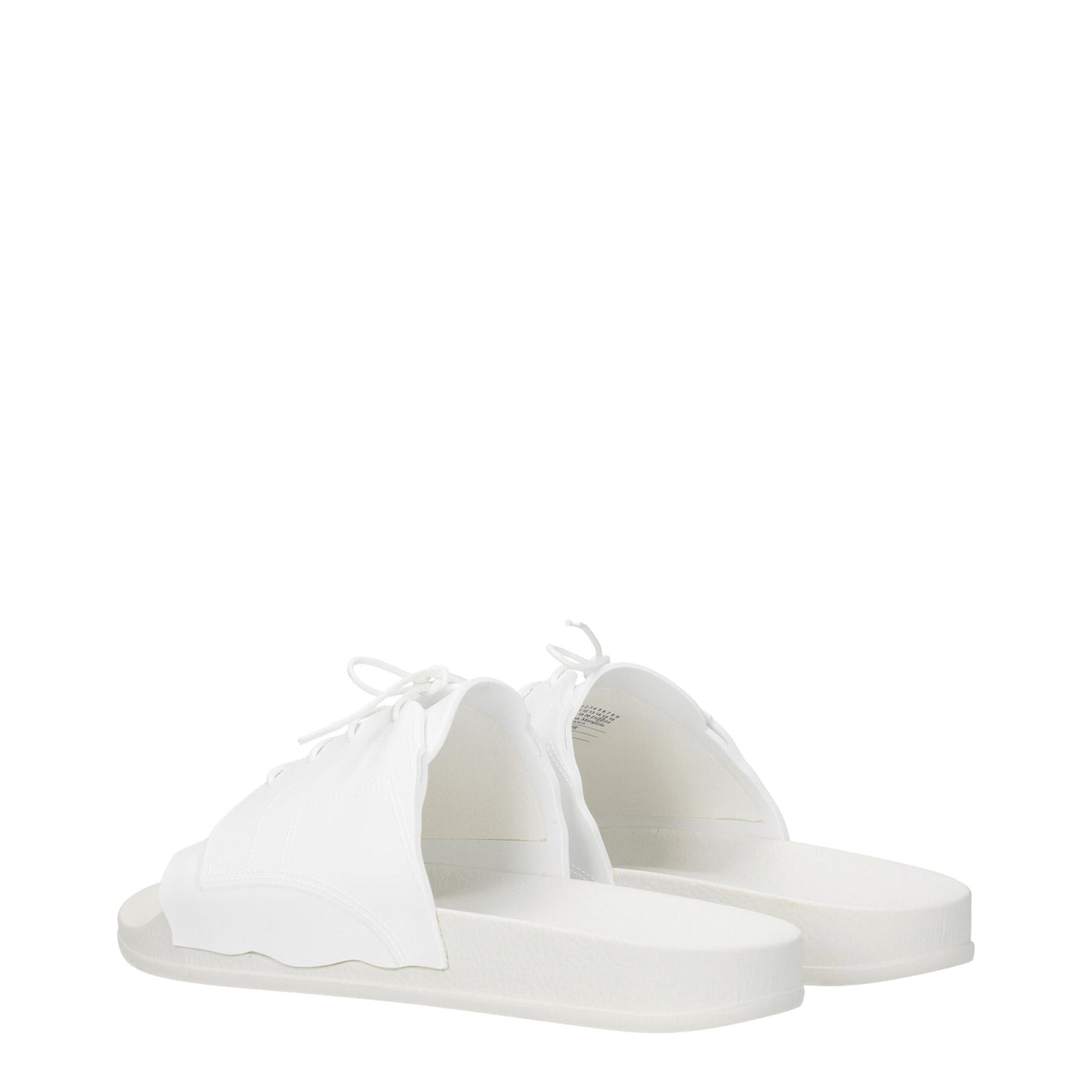 Maison Margiela Weiße Baumwollpantoffeln Sandalen
