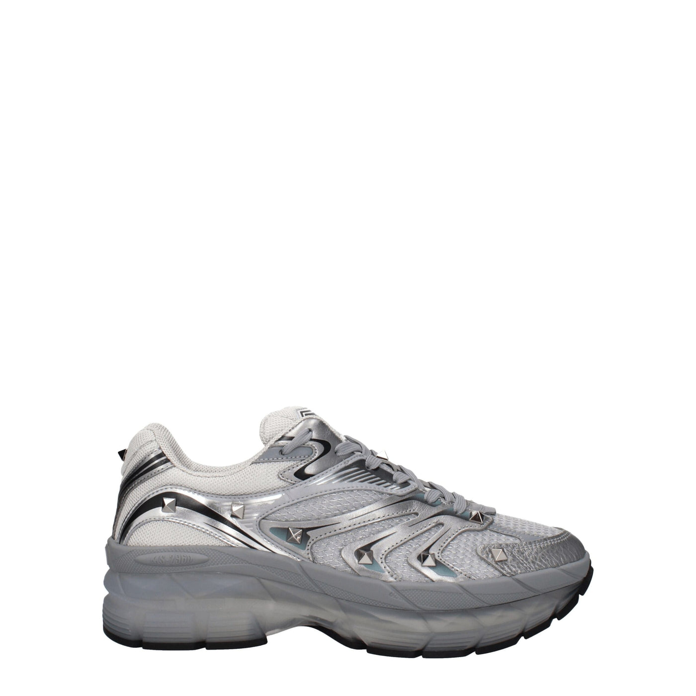 Valentino Garavani Graue Sportliche Turnschuhe aus Stoff