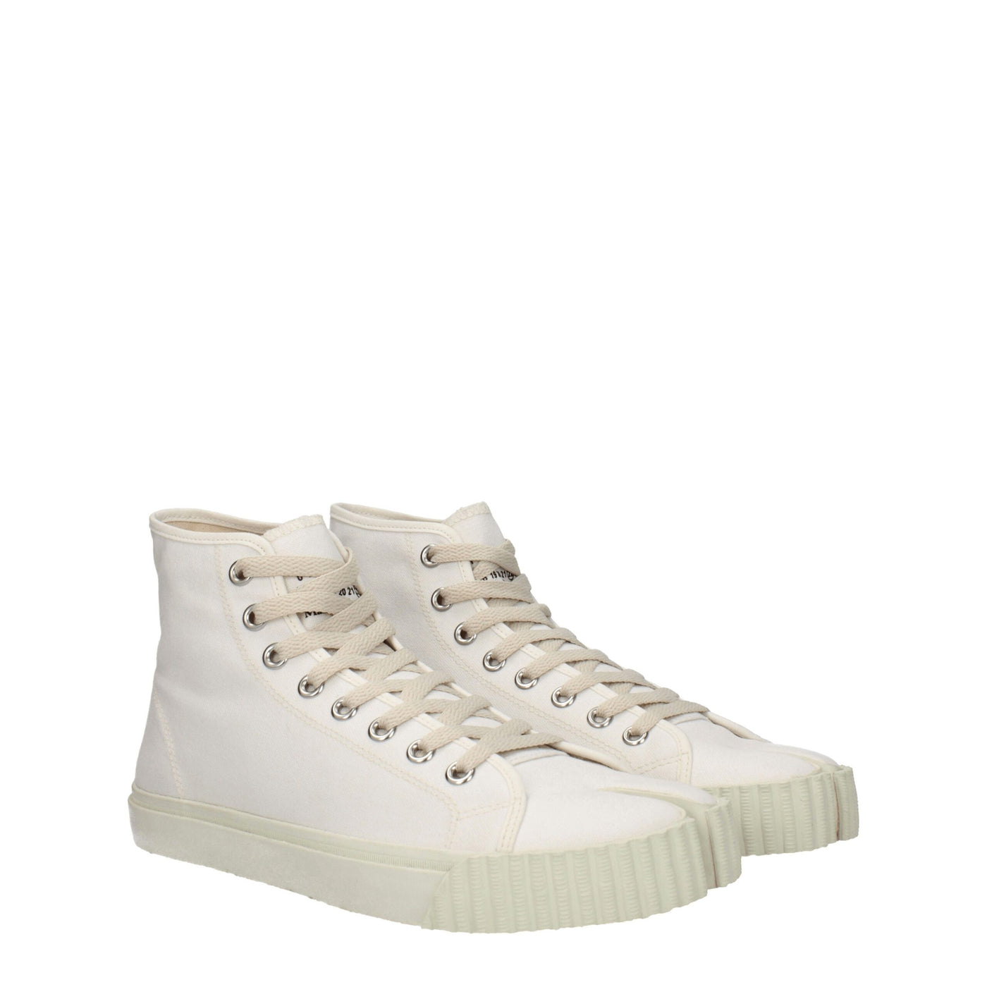 Maison Margiela Weiße Stoff-High-Tops