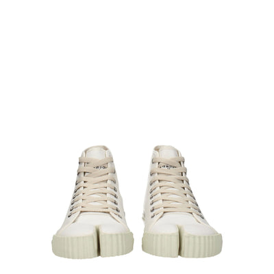 Maison Margiela Weiße Stoff-High-Tops