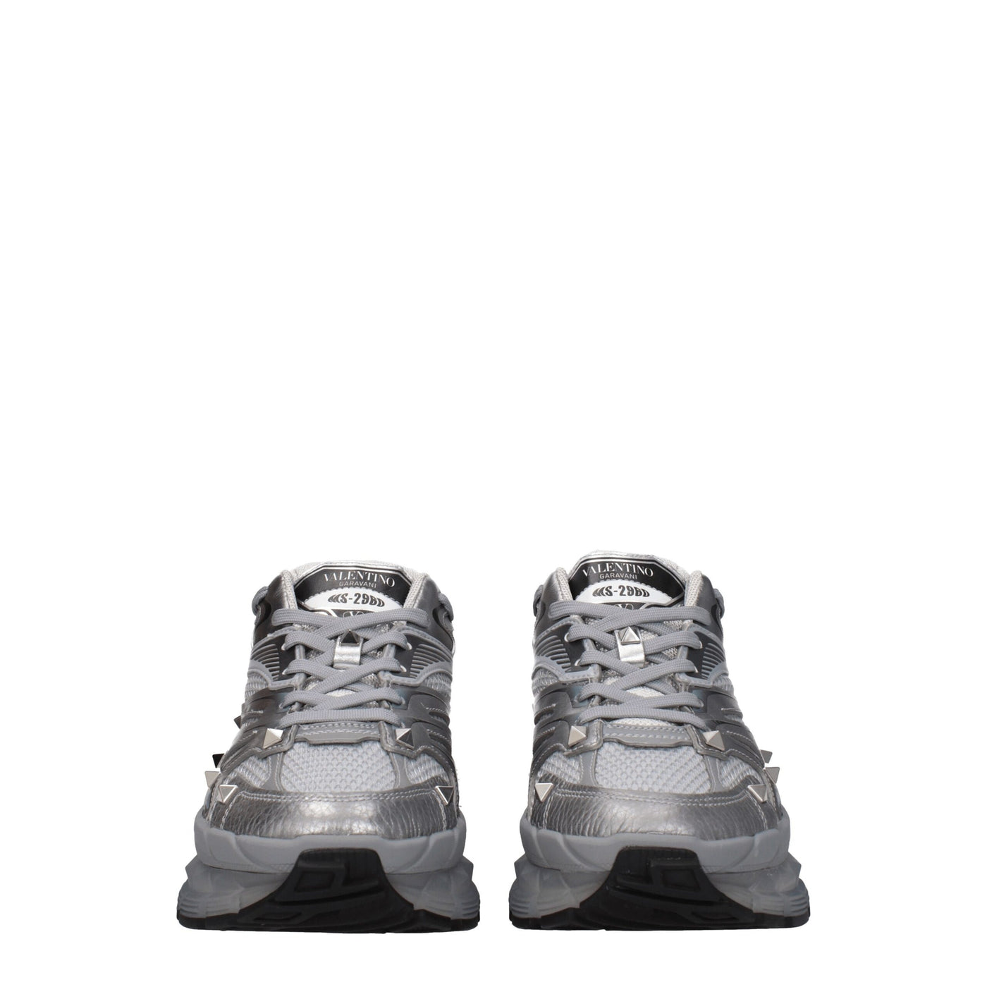 Valentino Garavani Graue Sportliche Turnschuhe aus Stoff