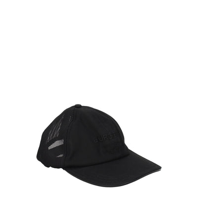 Burberry Schwarze Baumwollmützen (Baseballmütze)