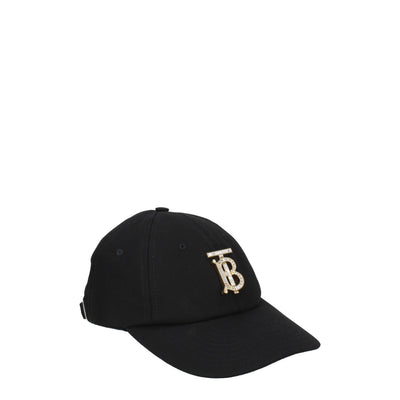 Burberry Schwarze Baumwollmützen (Baseballmütze)
