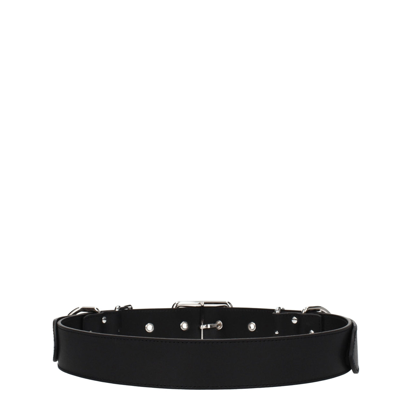 Moschino Schwarze Ledergürtel