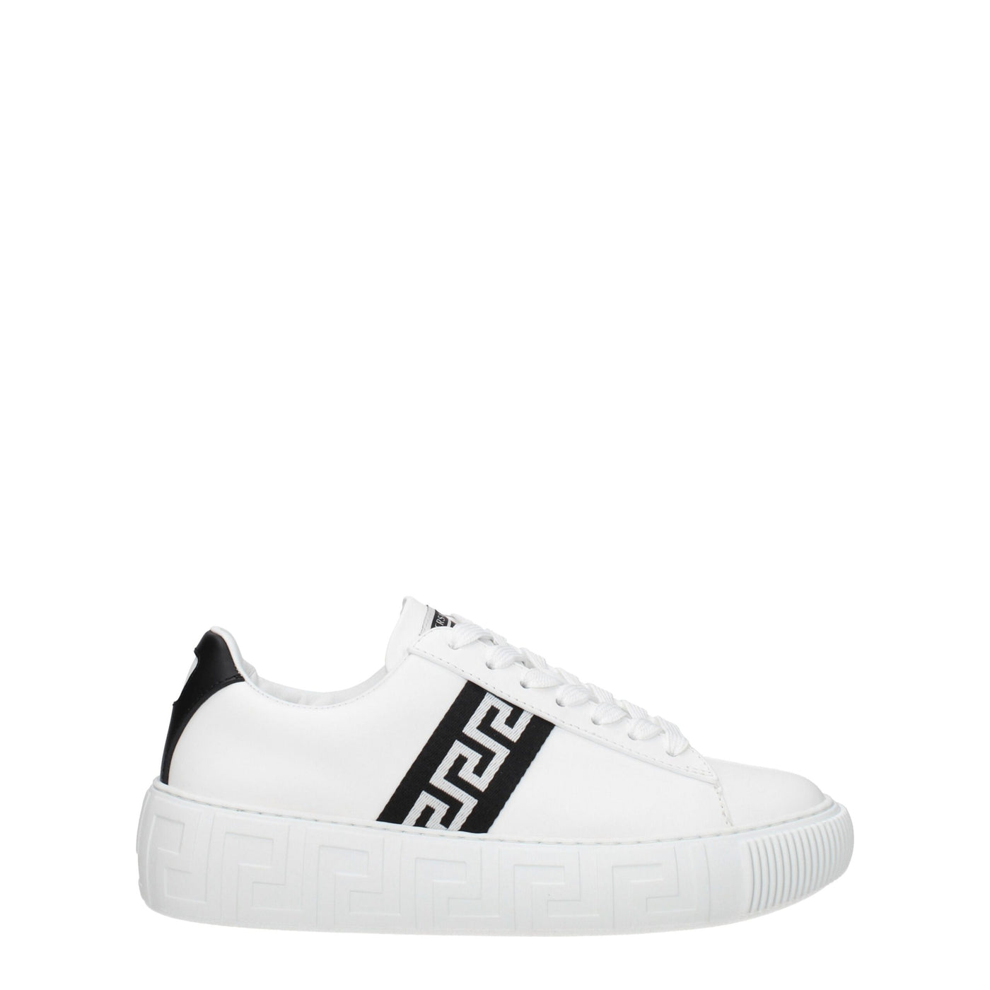 Versace Weiße Leder-Low Tops