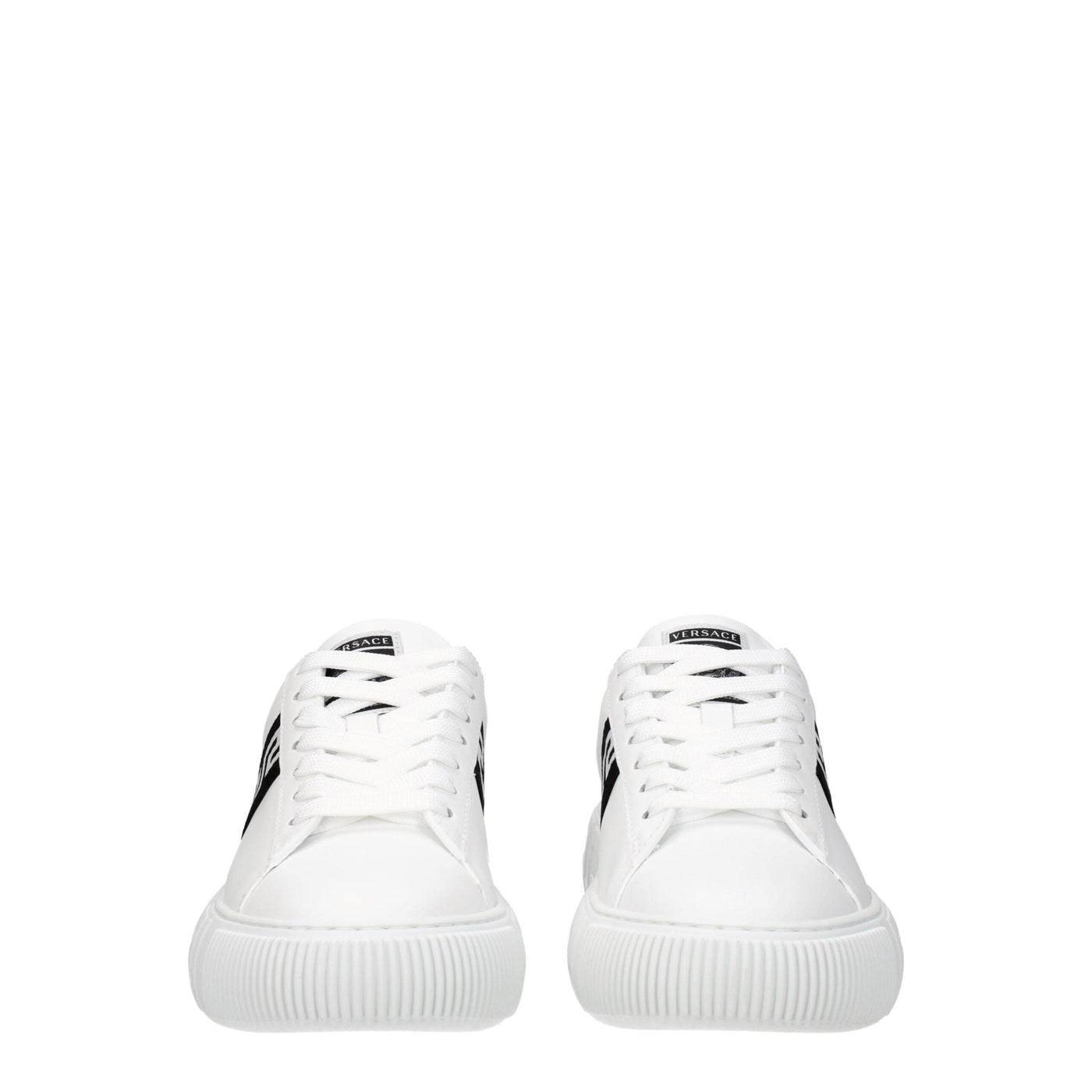 Versace Weiße Leder-Low Tops