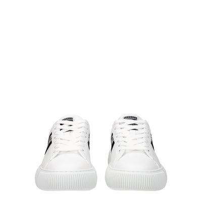 Versace Weiße Leder-Low Tops