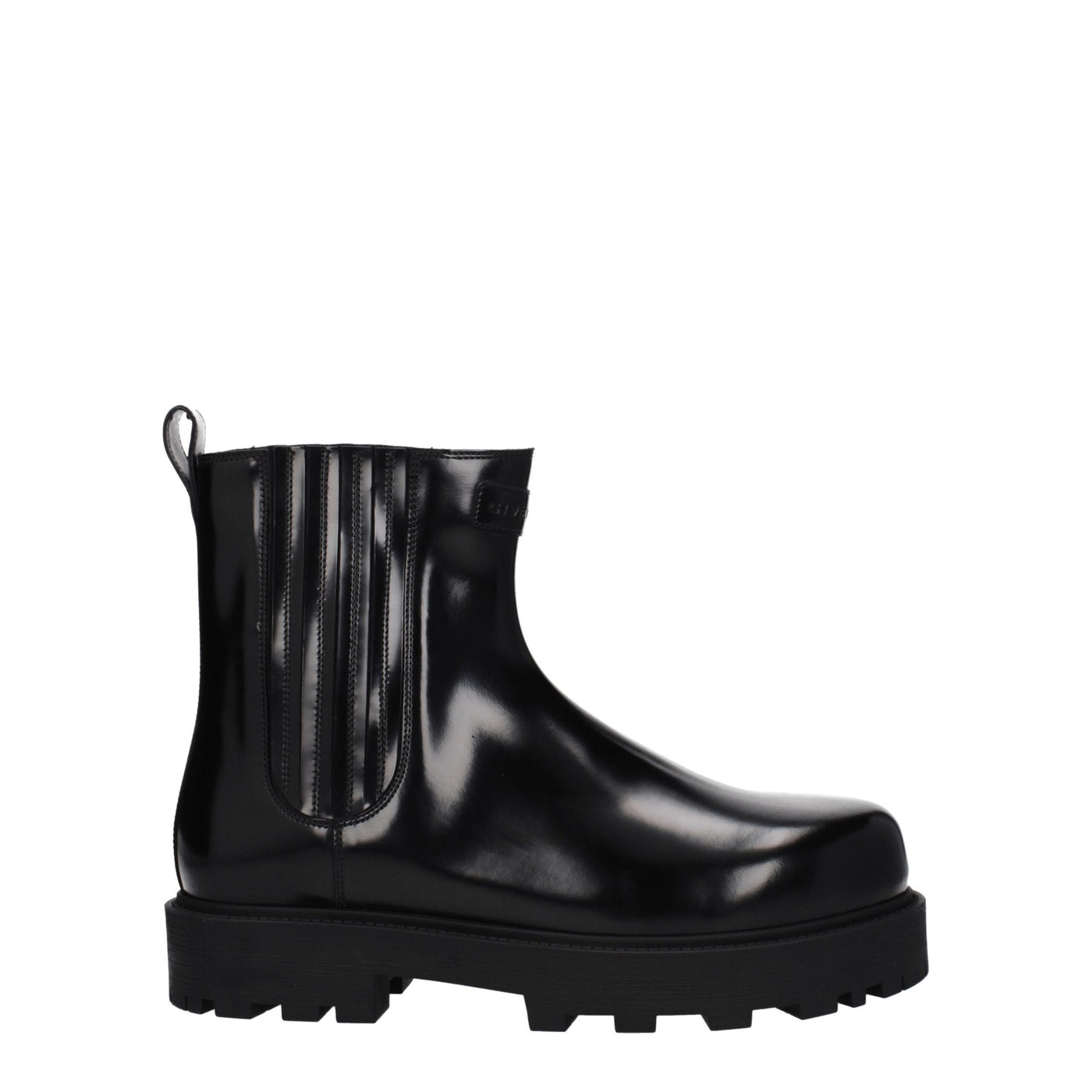 Givenchy Schwarze Lederstiefeletten