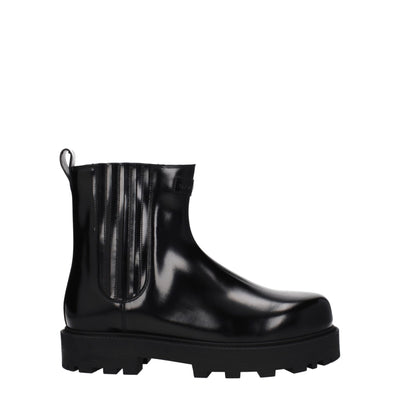 Givenchy Schwarze Lederstiefeletten