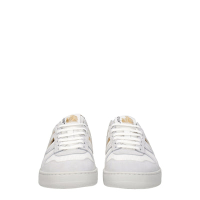 Lanvin Weiße Stoff-Low Tops
