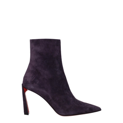 Christian Louboutin Lila Lederstiefeletten