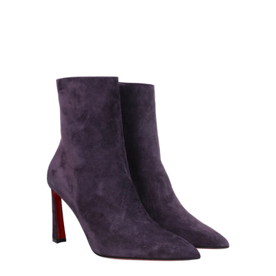 Christian Louboutin Lila Lederstiefeletten
