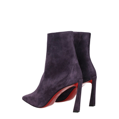 Christian Louboutin Lila Lederstiefeletten