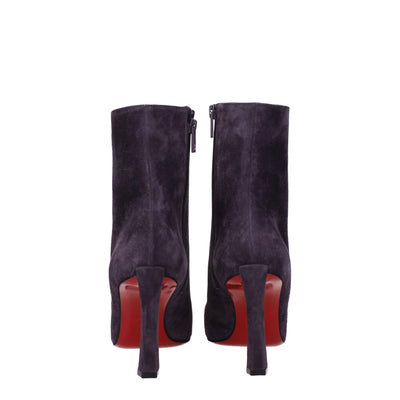 Christian Louboutin Lila Lederstiefeletten