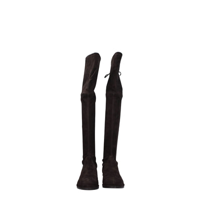 Stuart Weitzman Braunes Leder Over The Knee