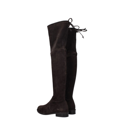 Stuart Weitzman Braunes Leder Over The Knee