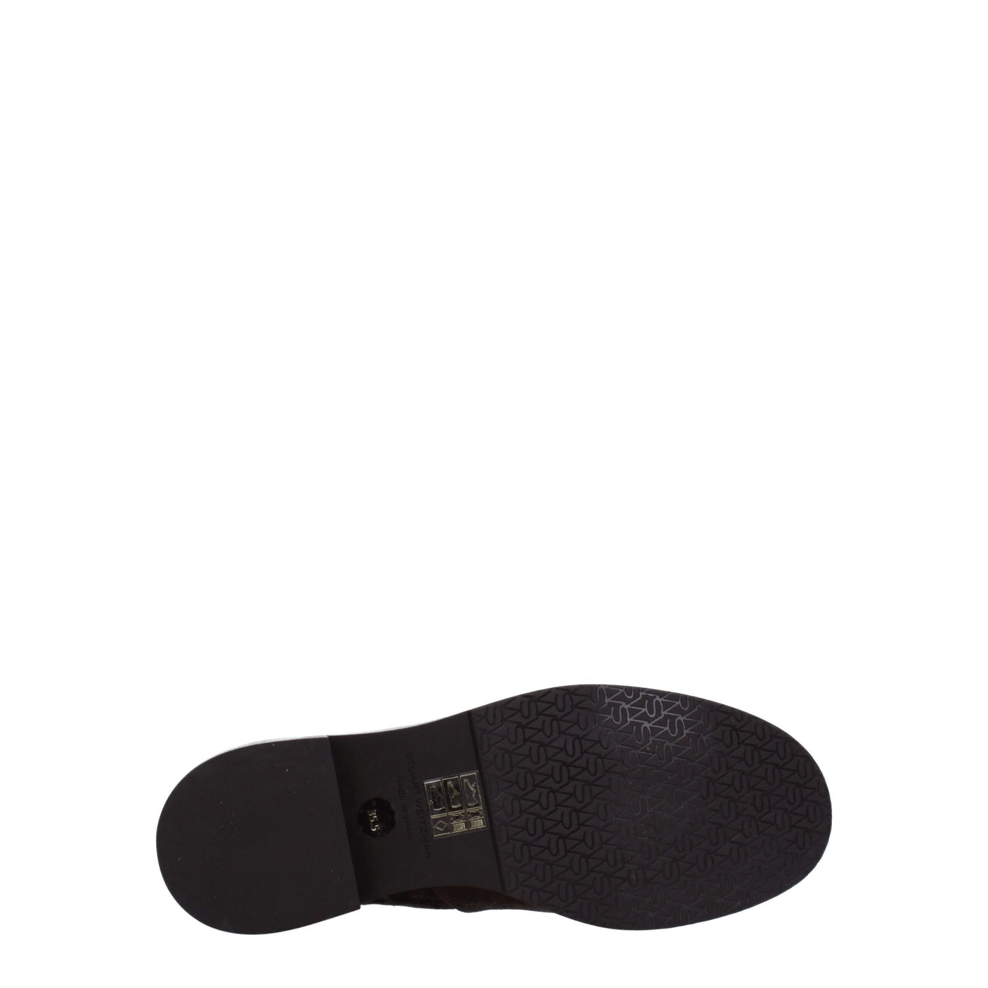 Stuart Weitzman Braune Lederstiefeletten