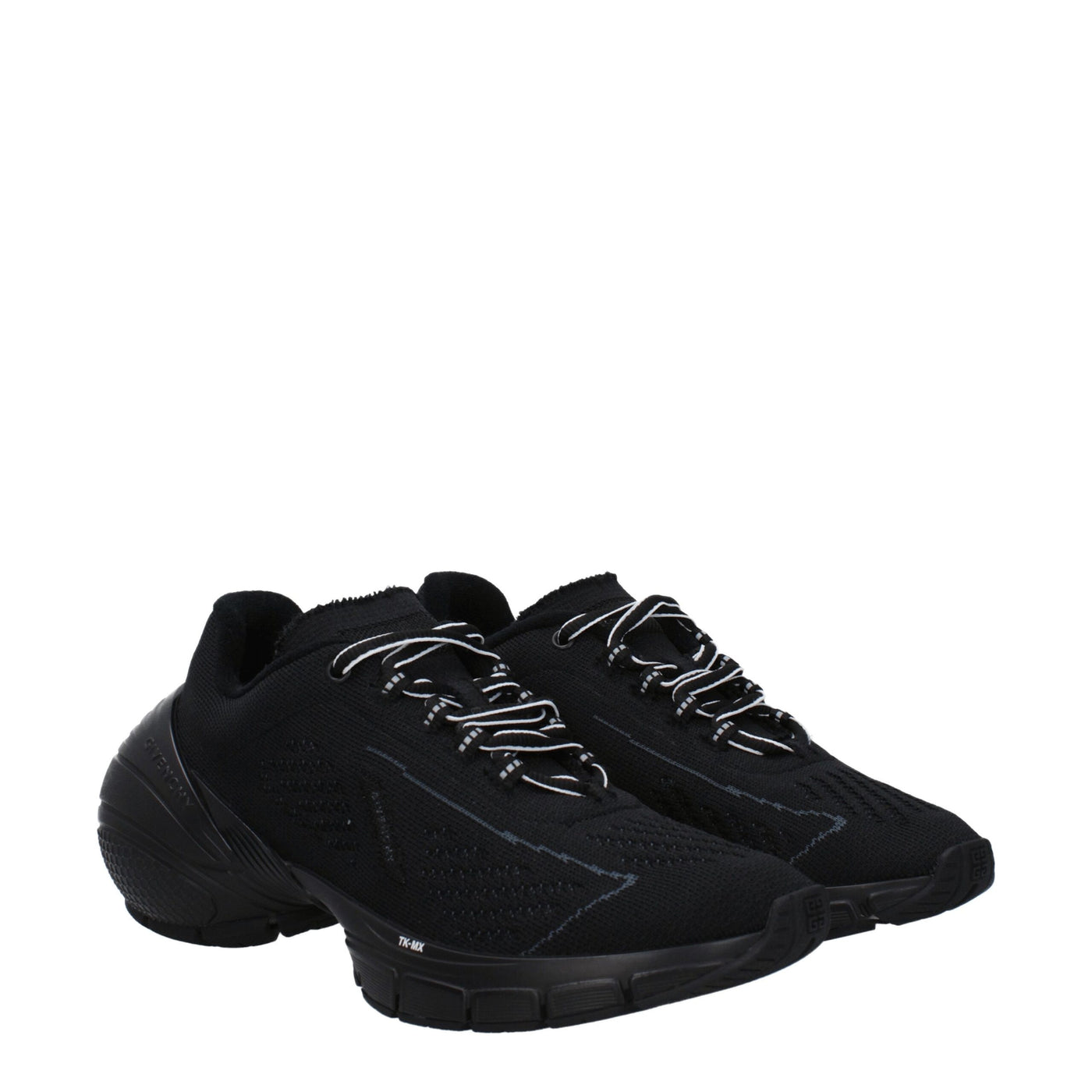 Givenchy Schwarzer Stoff Sportliche Turnschuhe
