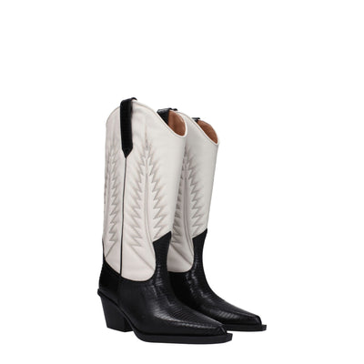 Paris Texas Beige Lederstiefel