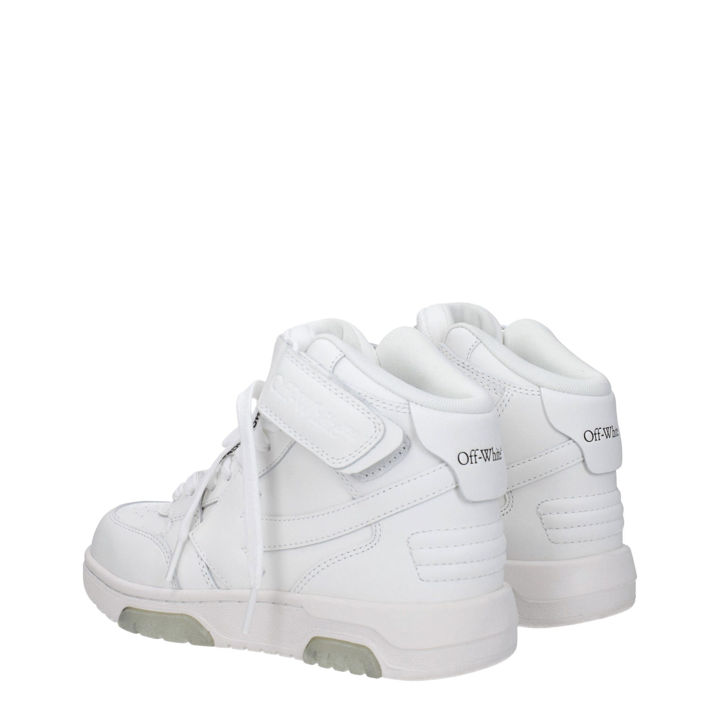 Off-White Weiße Leder-High-Tops