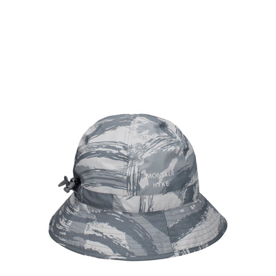 Moncler Graue Polyester-Eimerhüte