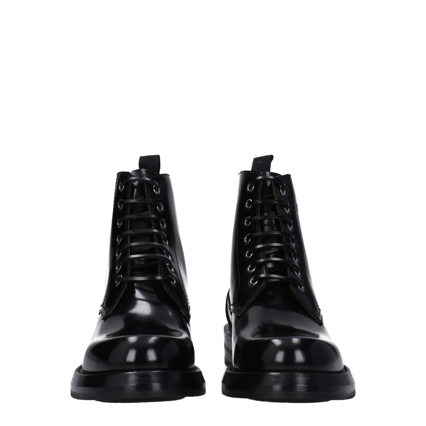 Christian Dior Schwarze Lederstiefeletten