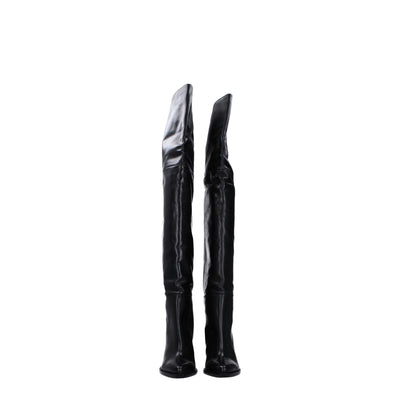 Isabel Marant Schwarzes Leder Over The Knee