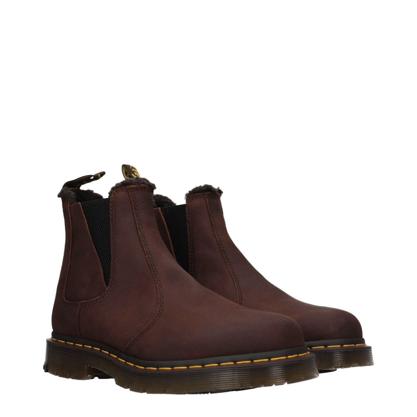 Dr. Martens Braune Lederstiefeletten