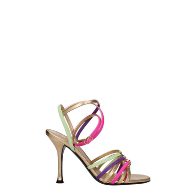 Valentino Garavani Multicolor Leder Stiletto Heels Sandalen