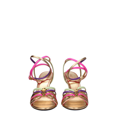 Valentino Garavani Multicolor Leder Stiletto Heels Sandalen